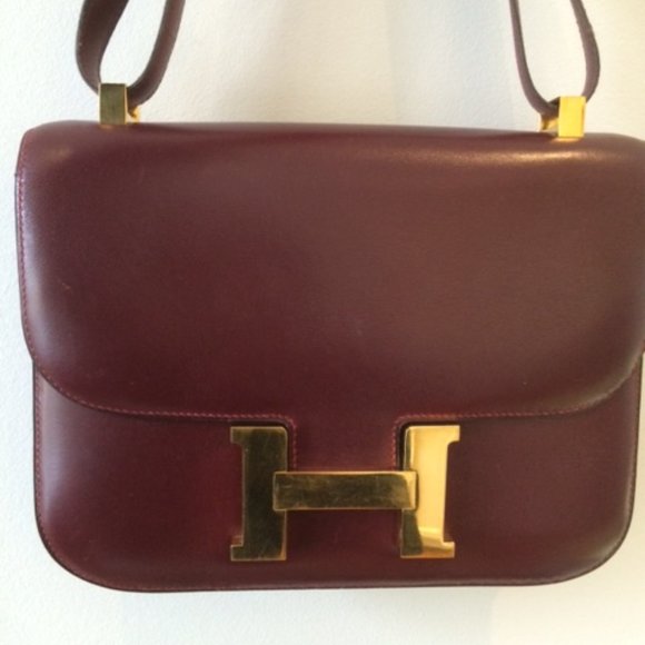 Hermes Constance Bag - burgundy/bordeaux color - Picture 3 of 13